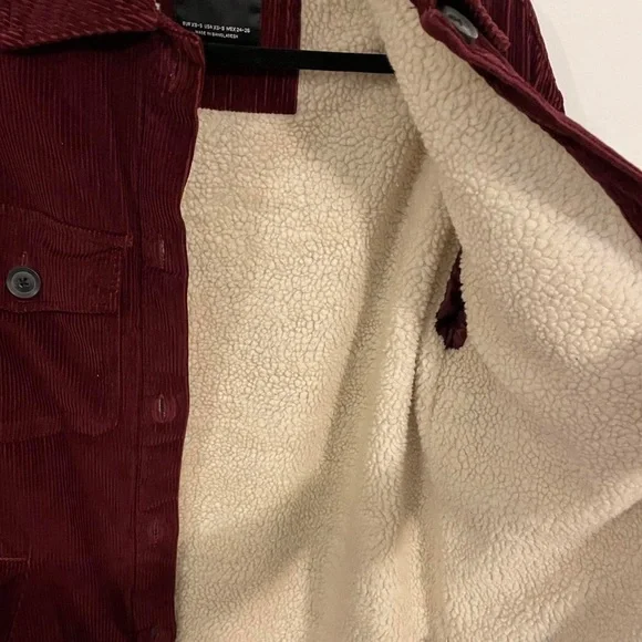 🔥Bershka Women's Burgundy Jacket 🧥 - Picture 6 of 10